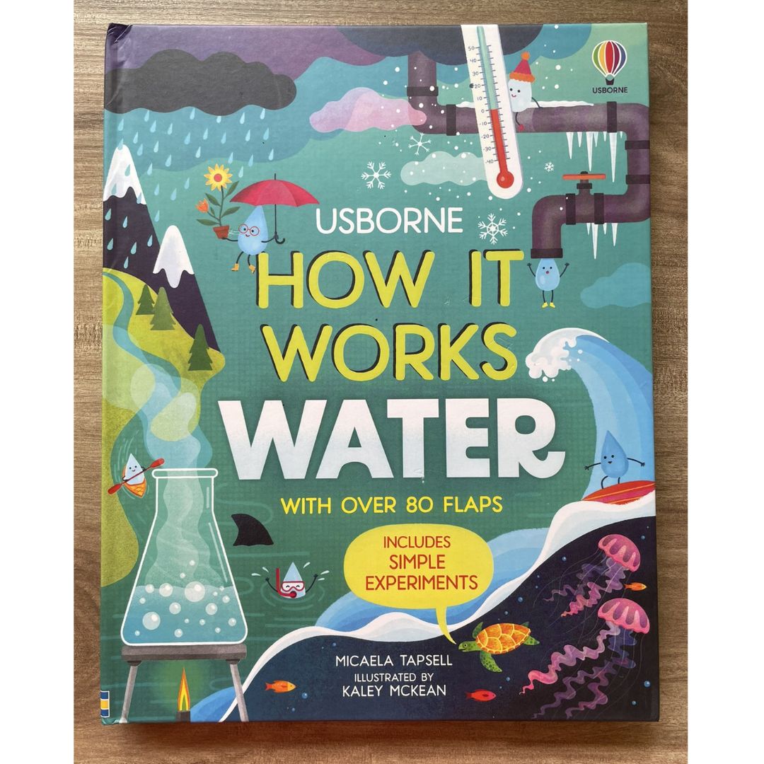 Usborne How It Works: WATER (brand new Board Book) - with slight dents on book cover and pages