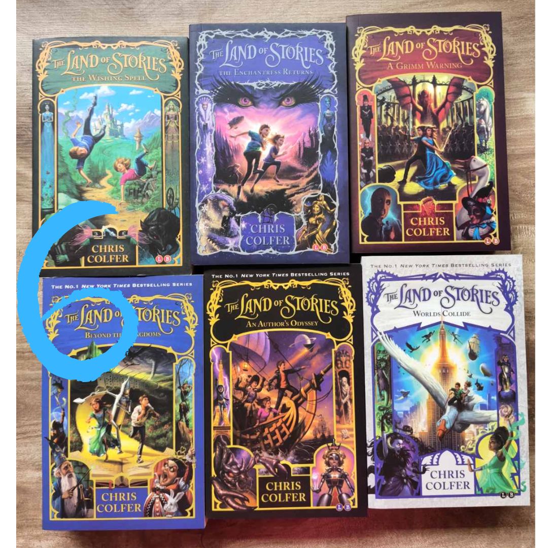 The Land of Stories 6 books (brand new softcover) - Box with slight dents
