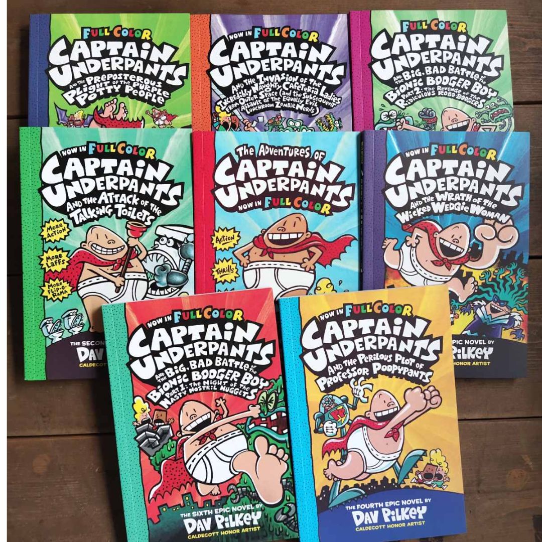 Captain Underpants COLORED (singles) brand new softcover