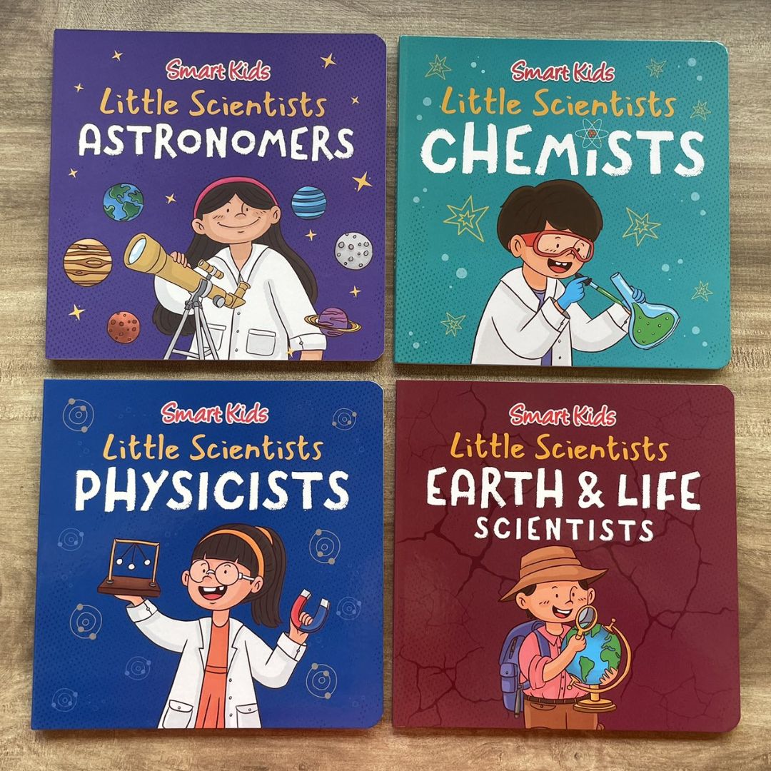 Smart Kids Little Scientists ASTRONOMERS / CHEMISTS / PHYSICISTS / EARTH AND LIFE SCIENTISTS (Board Book / SINGLES)