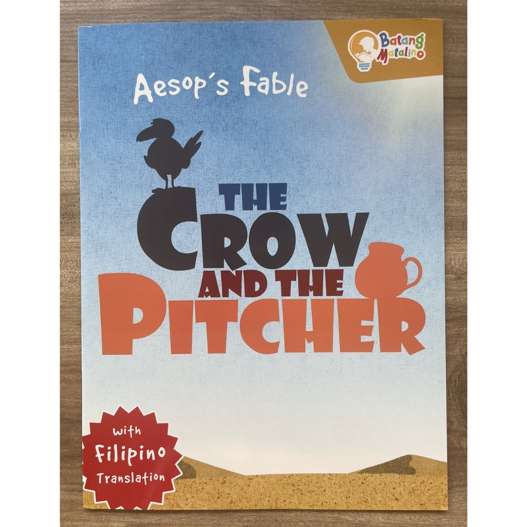 Batang Matalino AESOP'S FABLE - The Boy Who Cried Wolf / The Crow and the Pitcher (SINGLES, softcover, Filipino-English text)