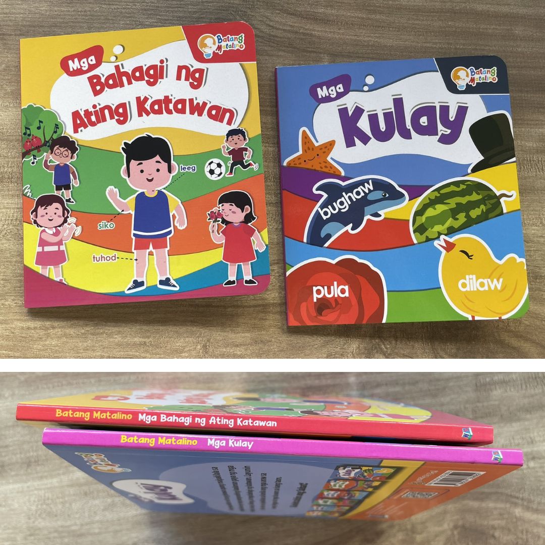 BATANG MATALINO Board Book (Mga Bahagi ng Ating Katawan // Mga Kulay) SINGLES, brand new, Filipino