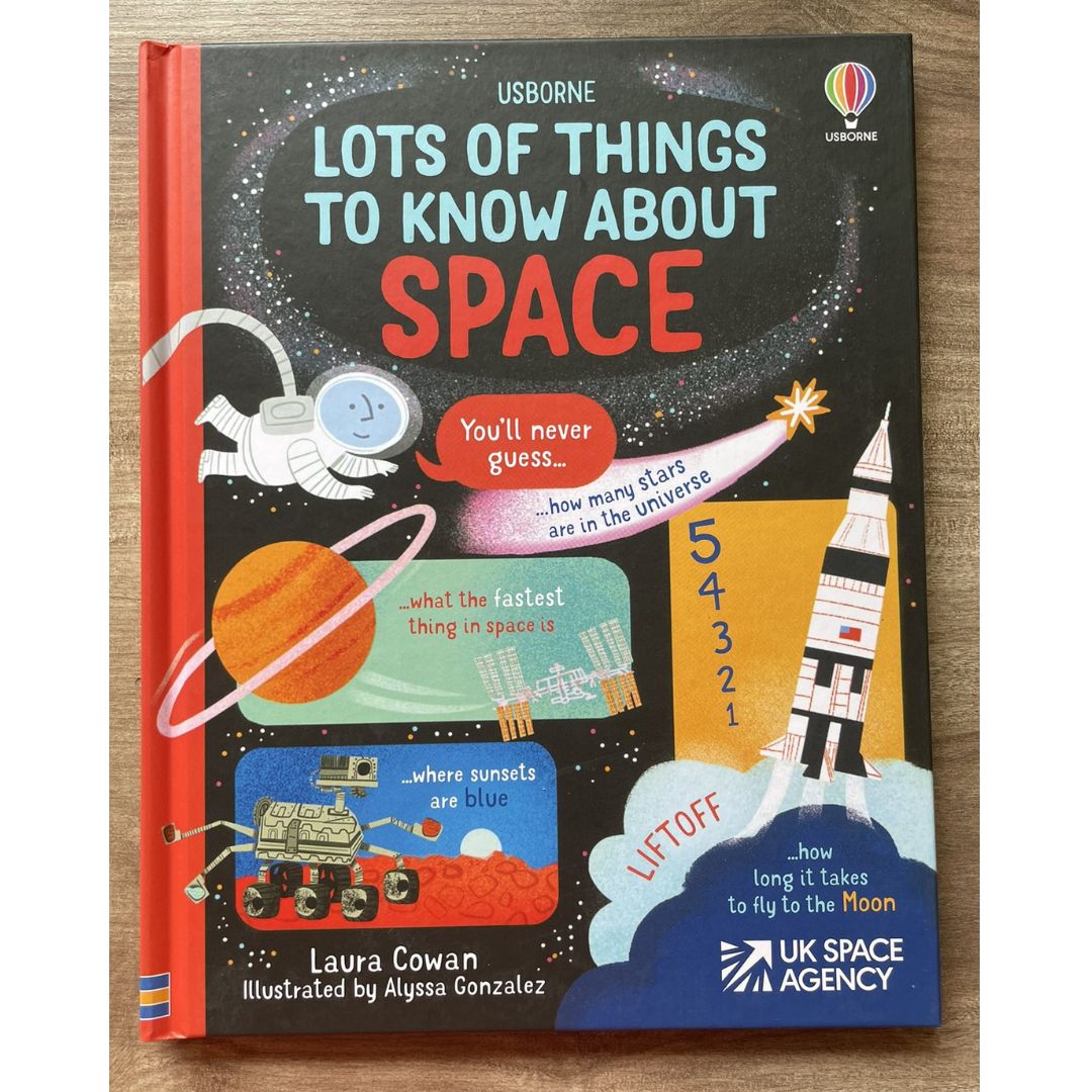 Usborne Lots of Things to Know About SPACE (brand new Hardcover) - with SLIGHT DENTS on book cover
