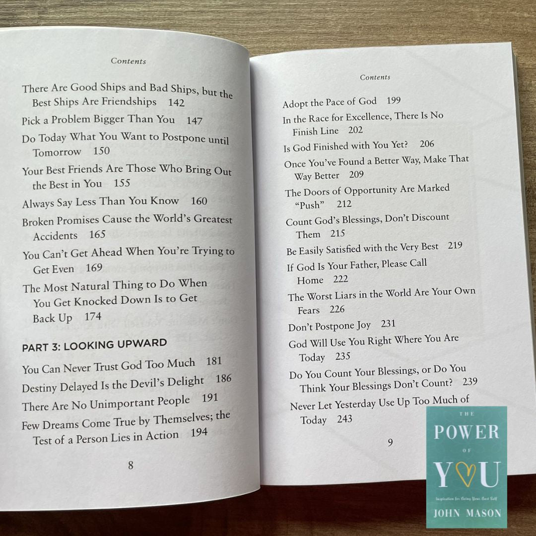 Never Give Up/ Be Uncommon/ Be Yourself/ Believe You Can/ The Power of You (by John Mason) (SINGLES) brand new softcover
