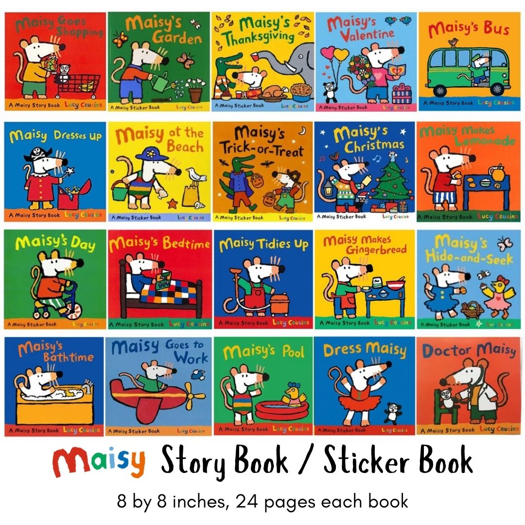 Maisy Storybooks // Sticker Books (8 by 8 inches each book) (SINGLES / RETAIL Post #2 of 2)