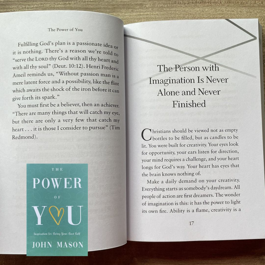Never Give Up/ Be Uncommon/ Be Yourself/ Believe You Can/ The Power of You (by John Mason) (SINGLES) brand new softcover