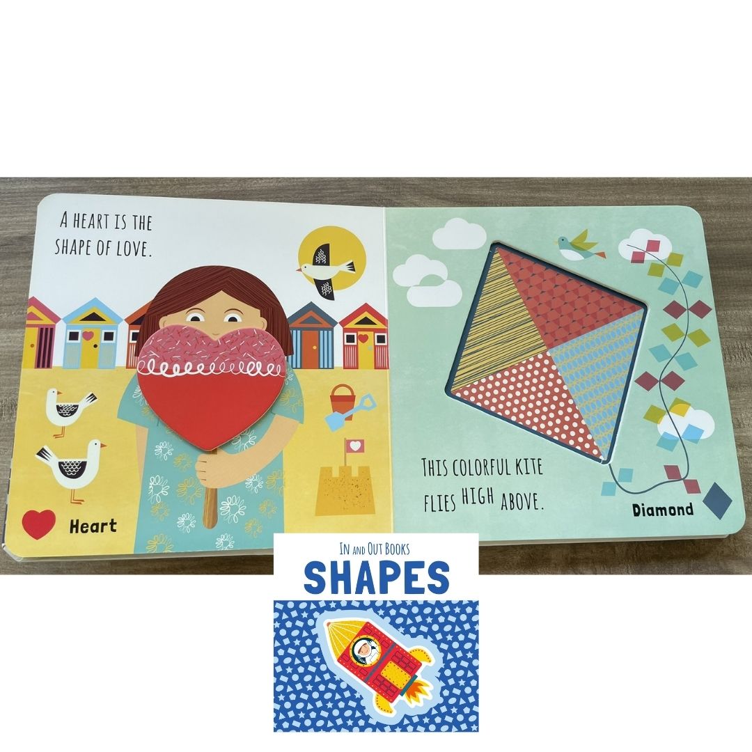 IN and OUT Board Books (SINGLES) Colors / Numbers / Opposites / Shapes (brand new, with SLIGHT DENTS on book cover)