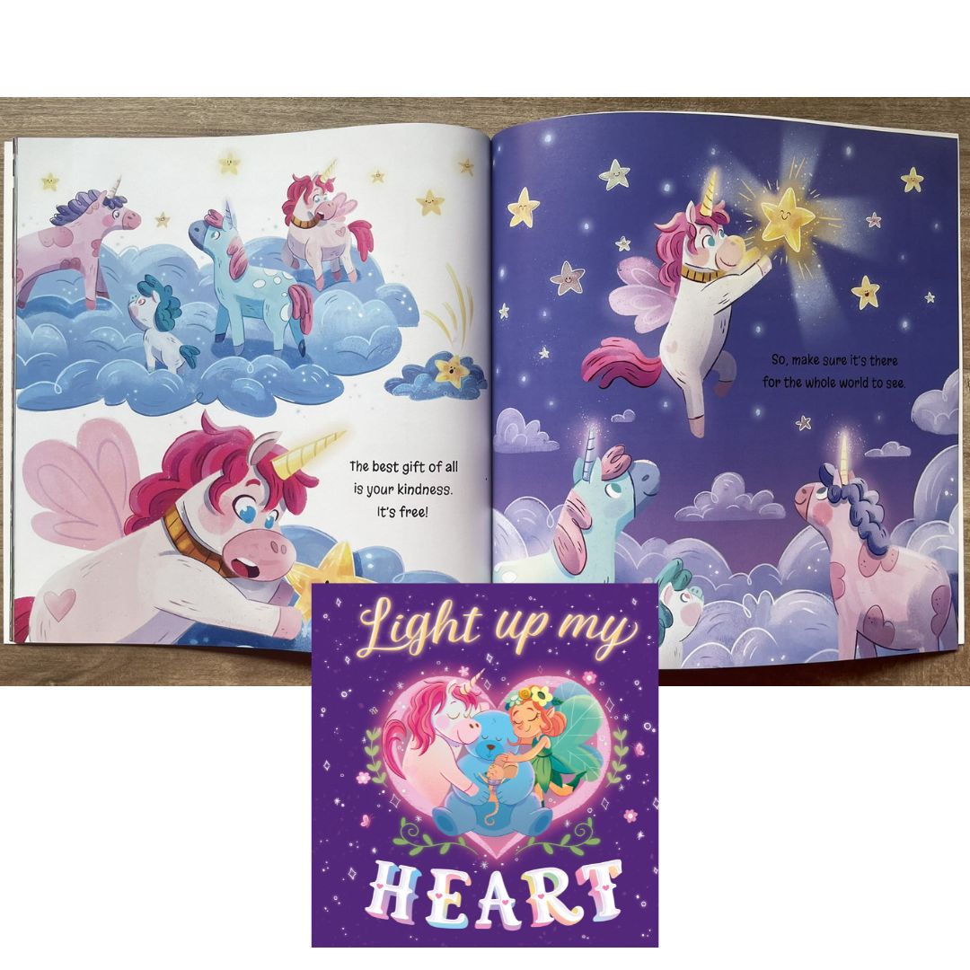 Light Up My Heart (Book about love) - Picture flats book