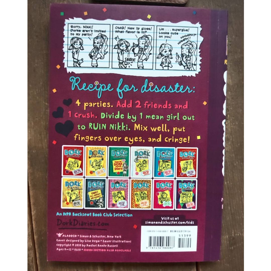 Dork Diaries 18 books (brand new softcover, BOX SET w/ slight DENTS, 8 by 5.5 inches each book)