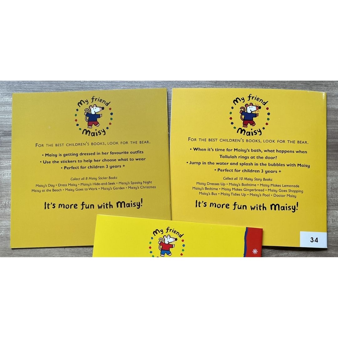 Maisy Storybooks // Sticker Books (8 by 8 inches each book) (SINGLES / RETAIL Post #2 of 2)