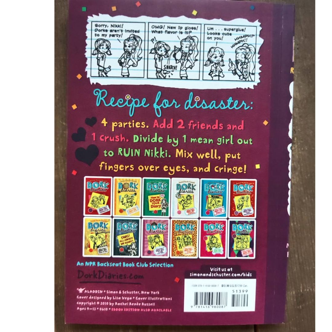 Dork Diaries 18 books (brand new softcover, BOX SET w/ slight DENTS, 8 by 5.5 inches each book)