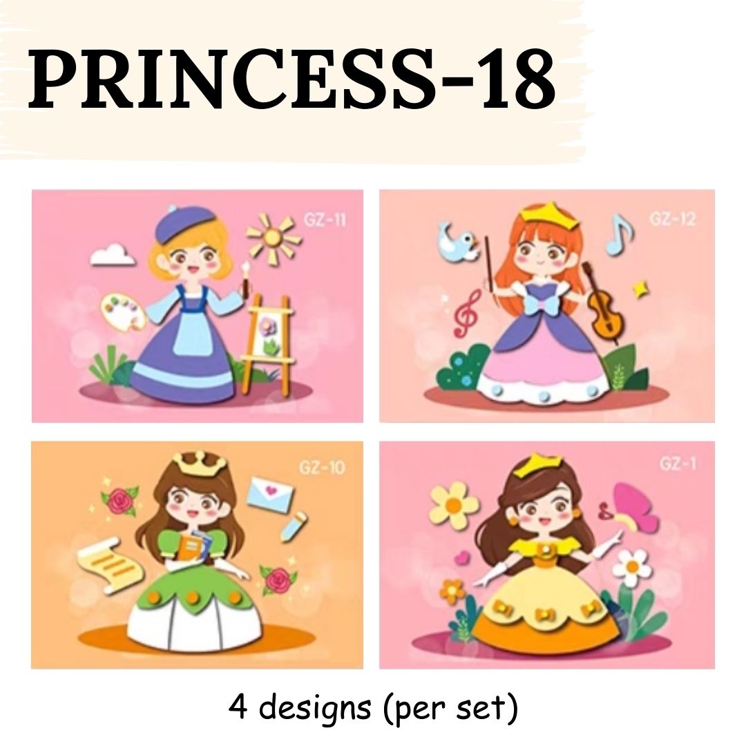 DIY Artwork Foam Stickers (Set of 4 designs)