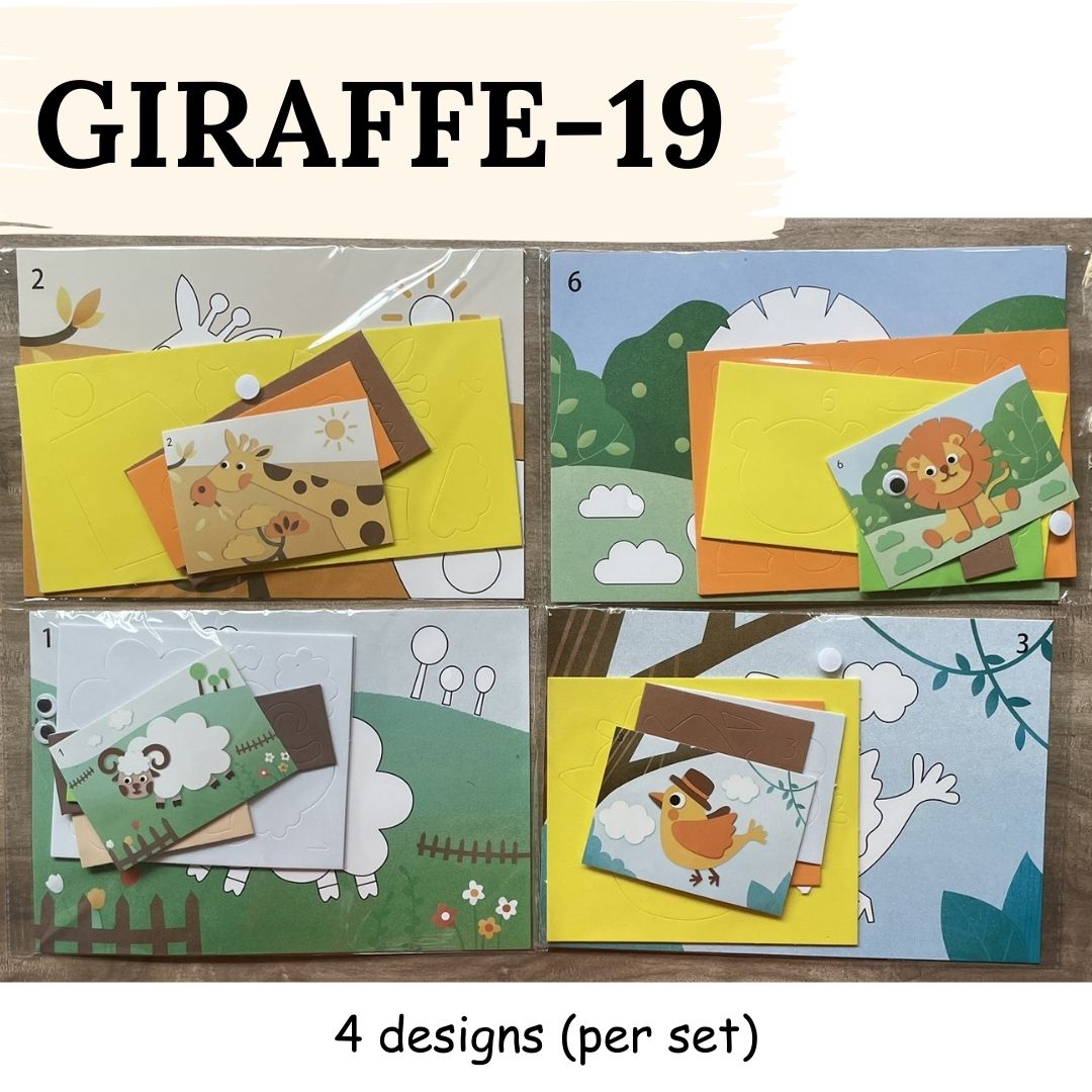 DIY Artwork Foam Stickers (Set of 4 designs)
