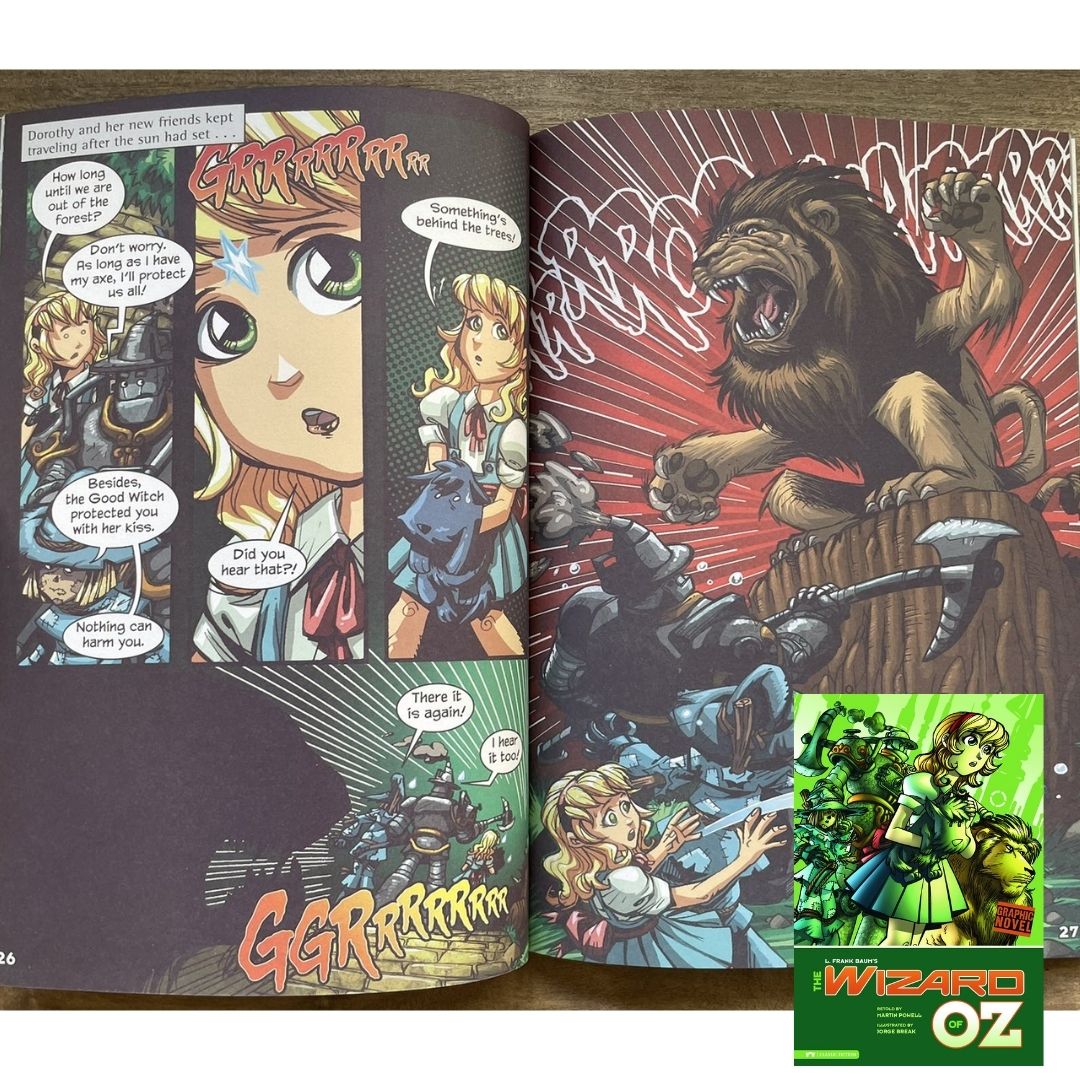 Classic Fiction Graphic Novel (SINGLES) (Alice in Wonderland / Gulliver's Travels / The Hunchback of Notre Dame / The Wizard of Oz) brand new softcover, with SLIGHT TEARS/DENTS/FOLDS on book cover