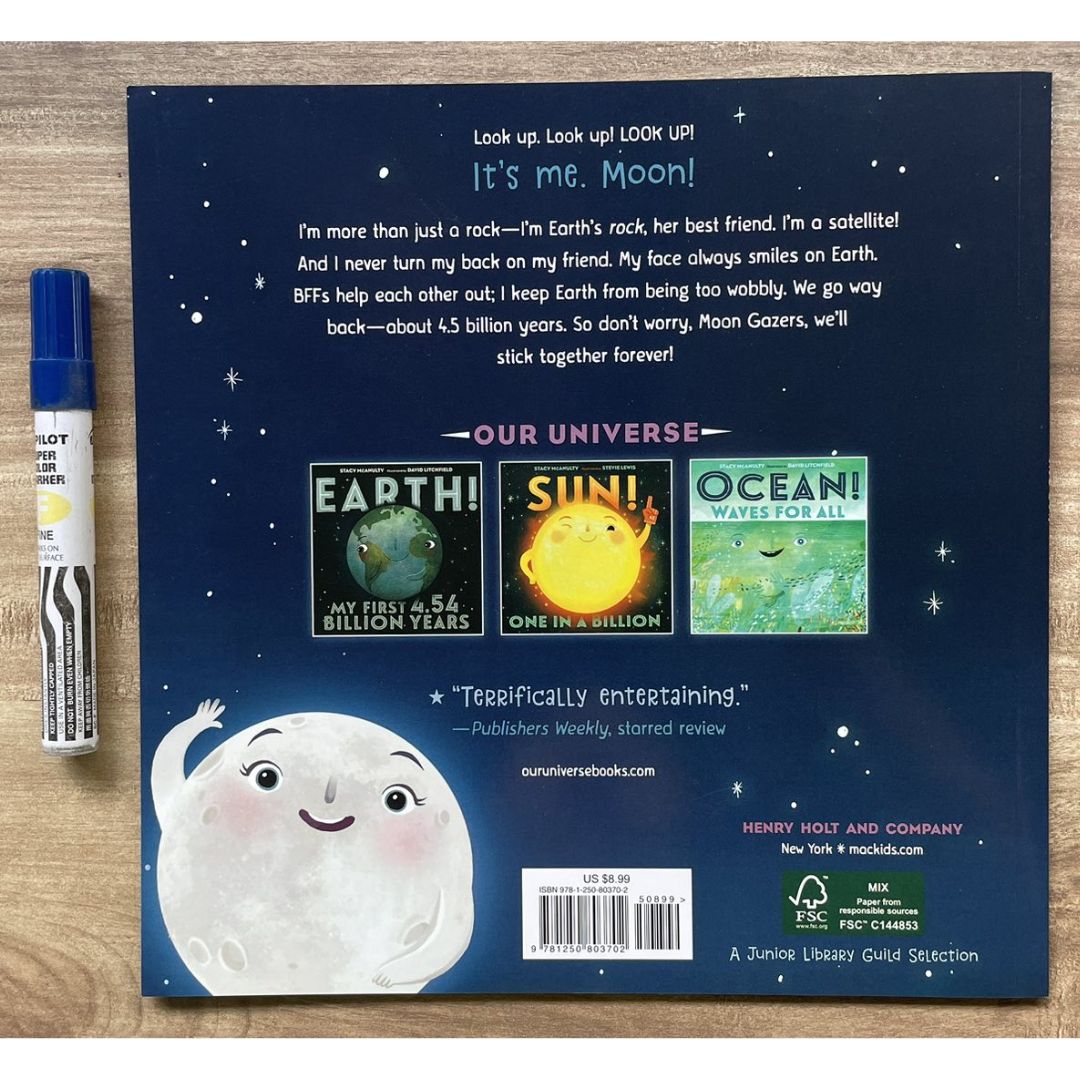 Sun / Earth / Moon / Ocean / Mars / Our Planet (OUR UNIVERSE by Stacy Mcanulty) SINGLES, brand new softcover