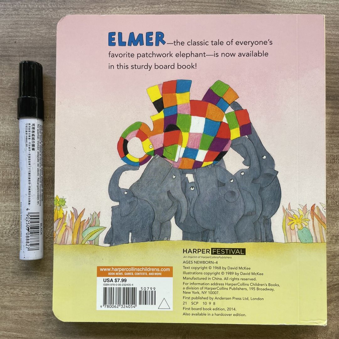 ELMER (board book)
