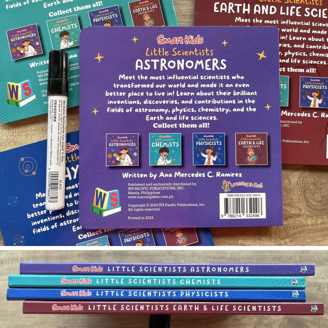 Smart Kids Little Scientists ASTRONOMERS / CHEMISTS / PHYSICISTS / EARTH AND LIFE SCIENTISTS (Board Book / SINGLES)