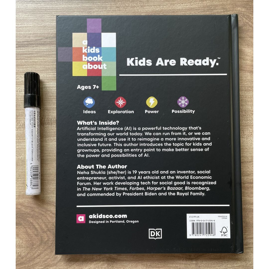 A Kids Book About AI (Artificial Intelligence) brand new Hardcover, with SLIGHT DENTS on book cover