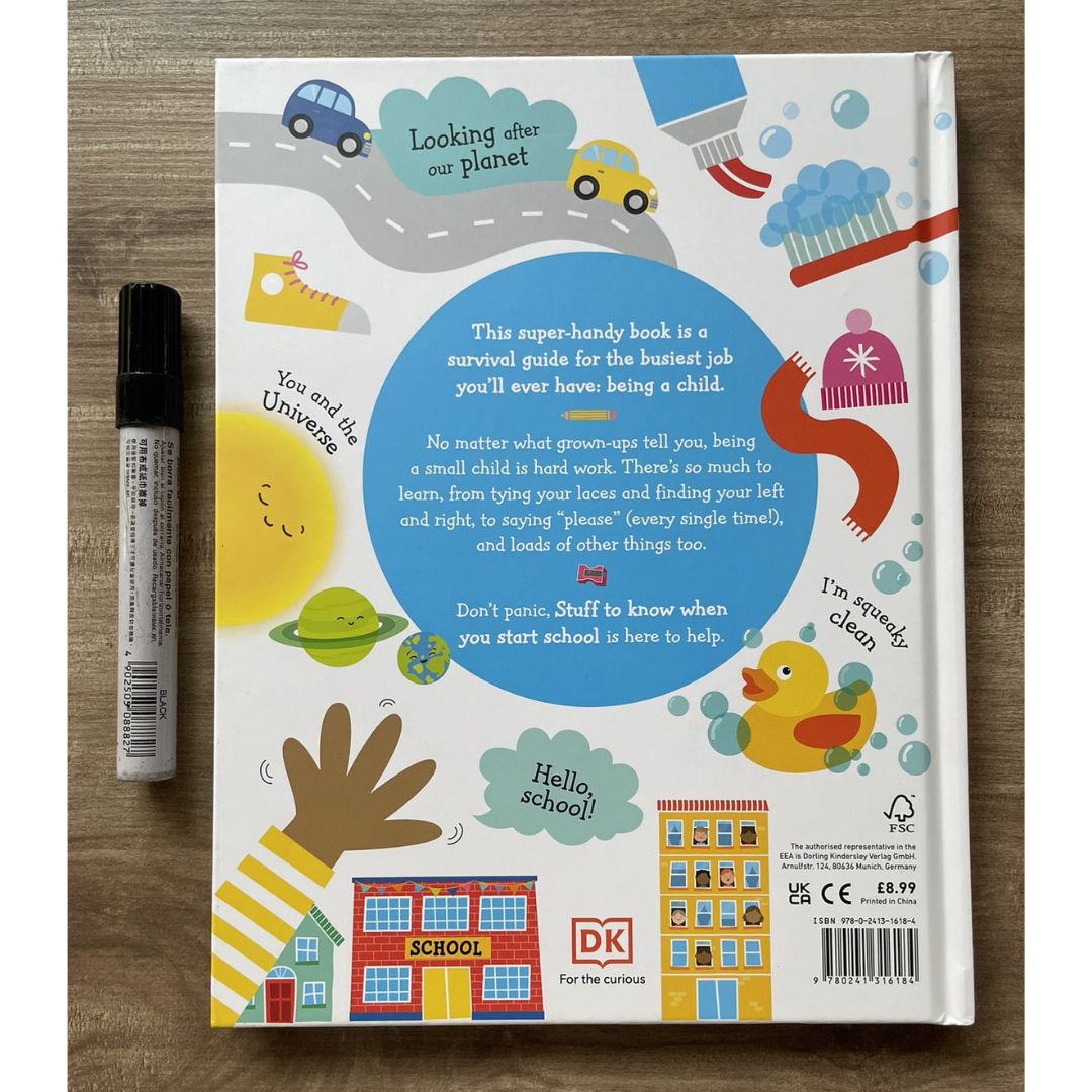 Stuff to Know When You Start School by DK (brand new Hardcover) with SLIGHT DENTS on book cover