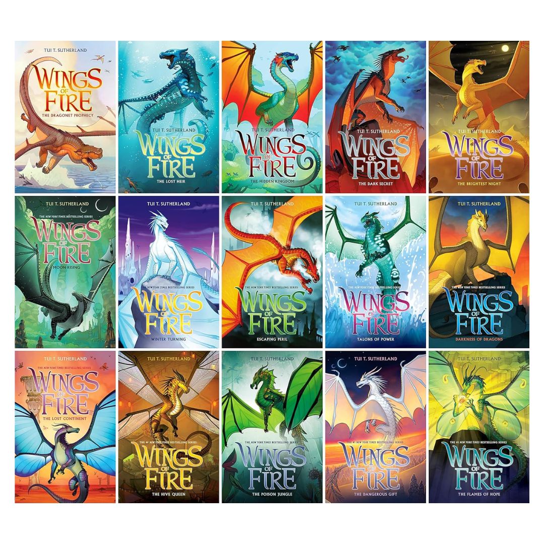 Wings of Fire Boxed Set (15 softcover books) Box with slight dents/folds