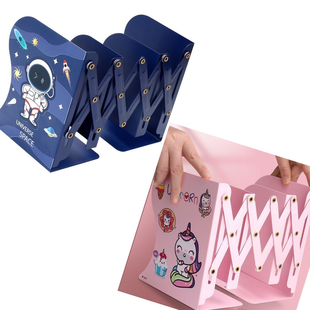 Foldable Metal Book Stand (Unicorn / Space)