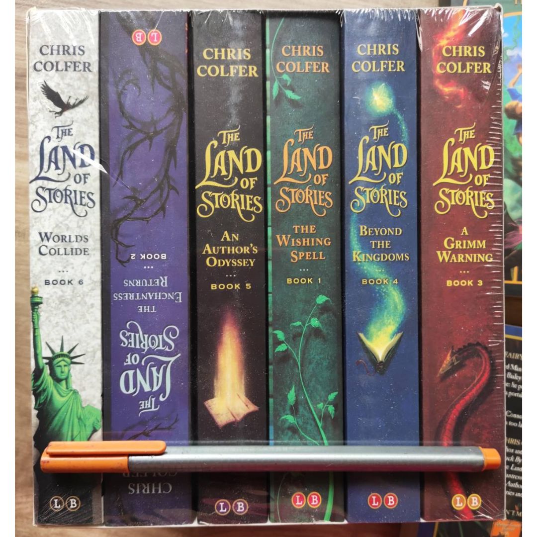 The Land of Stories 6 books (brand new softcover) - Box with slight dents