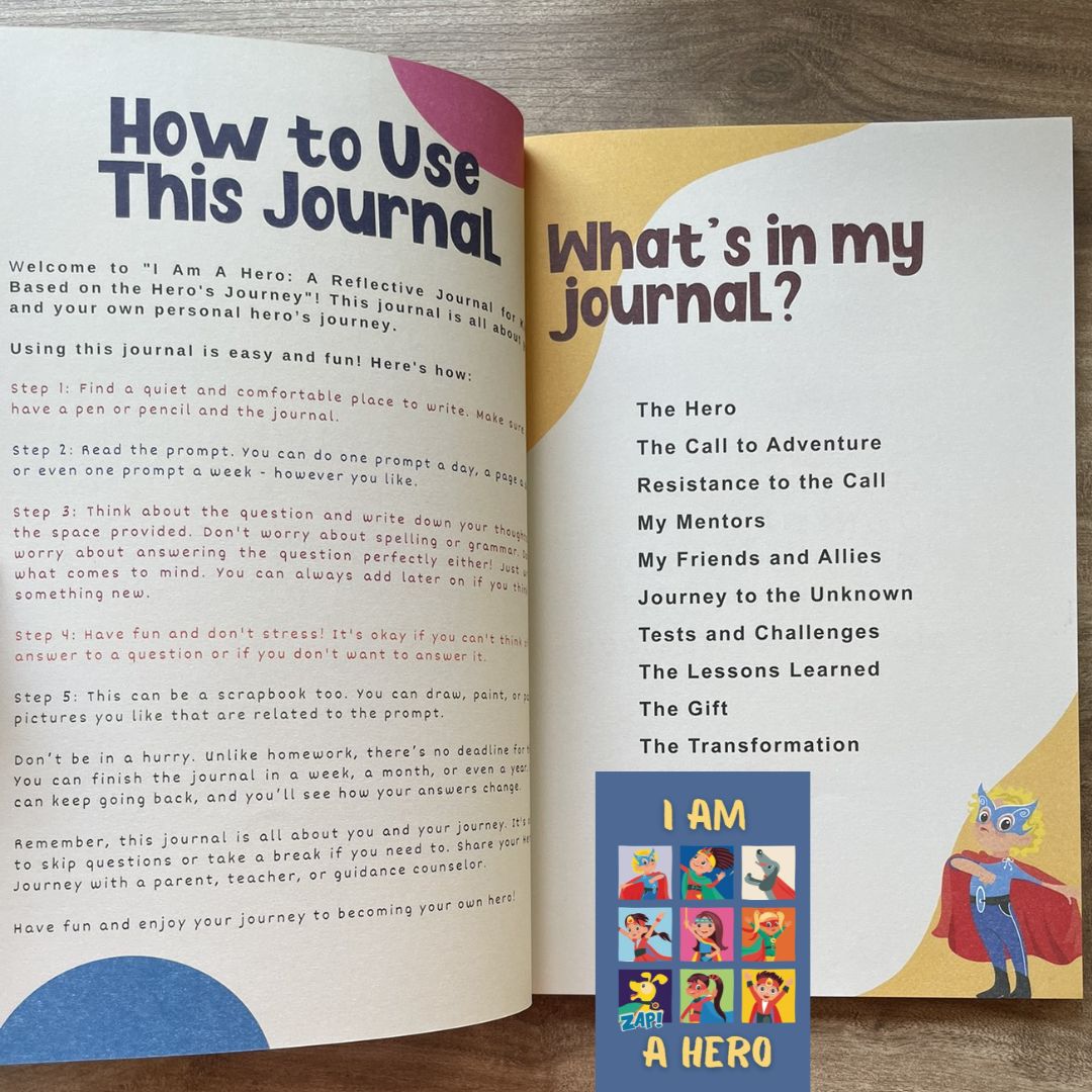 I Am a Hero: A Reflection Journal for Kids Based on the Hero’s Journey (by Dr. Victoria Ang-Nolasco) (softcover)
