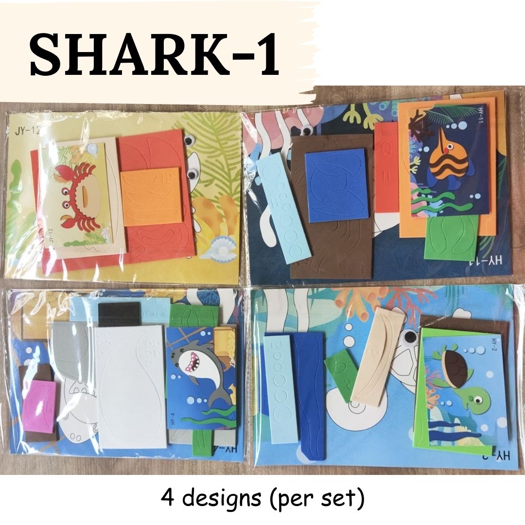 DIY Artwork Foam Stickers (Set of 4 designs)