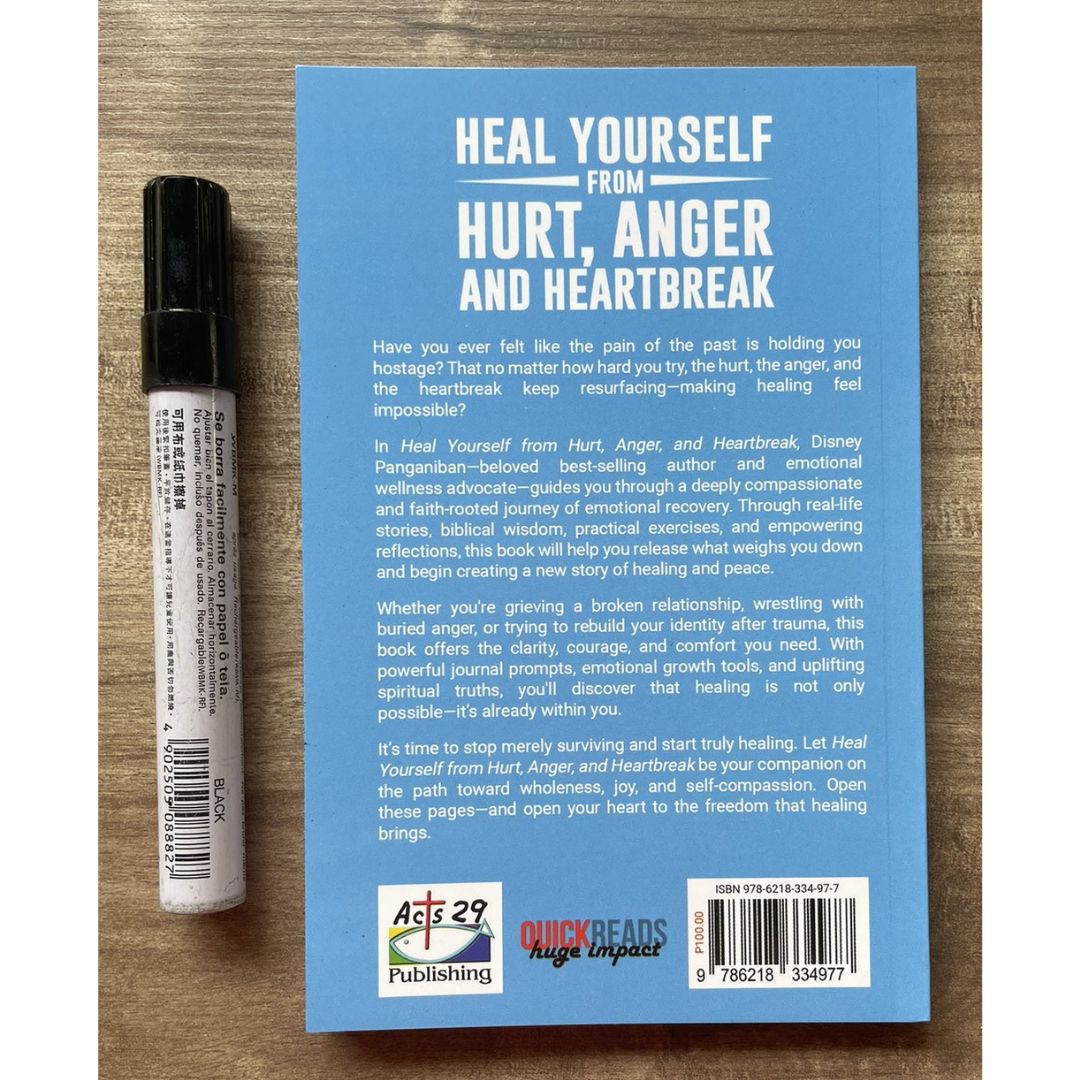 Heal Yourself From Hurt, Anger and Heartbreak (by Disney Panganiban) (brand new softcover)