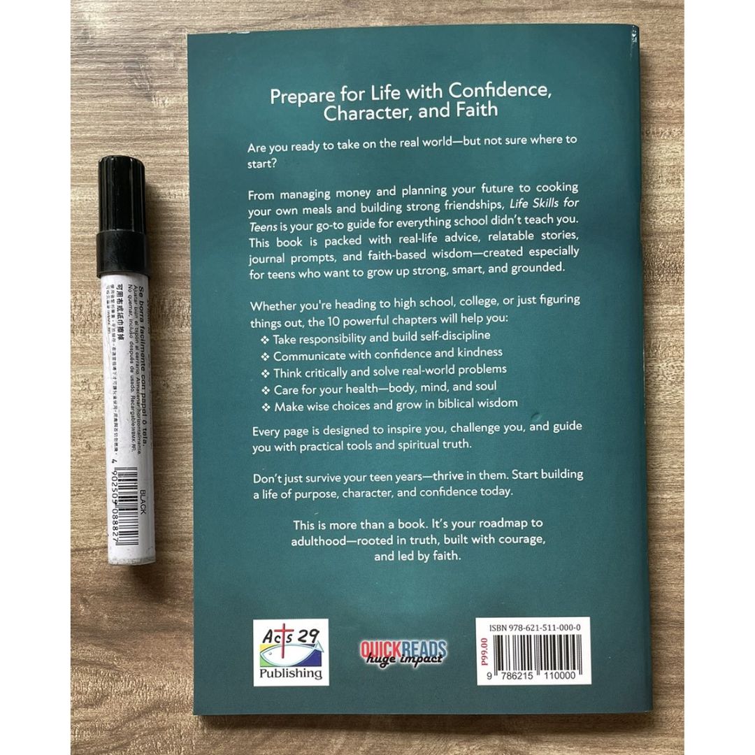 Life Skills for Teens: Preparing for Adulthood with Wisdom, Faith, and Practical Skills (by V. P. Cullen) brand new softcover