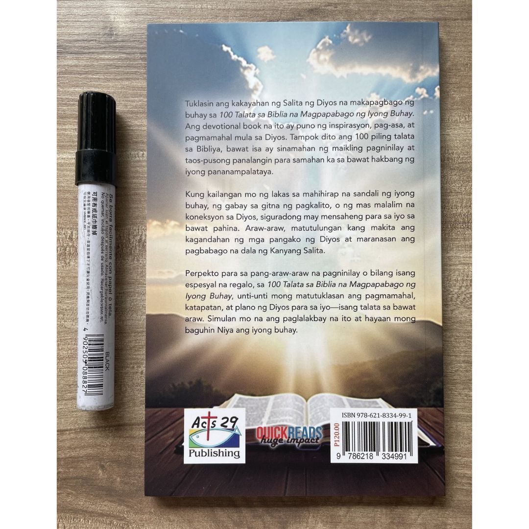 100 Talata sa Biblia na Magpapabago ng Iyong Buhay (by Disney Panganiban) brand new softcover
