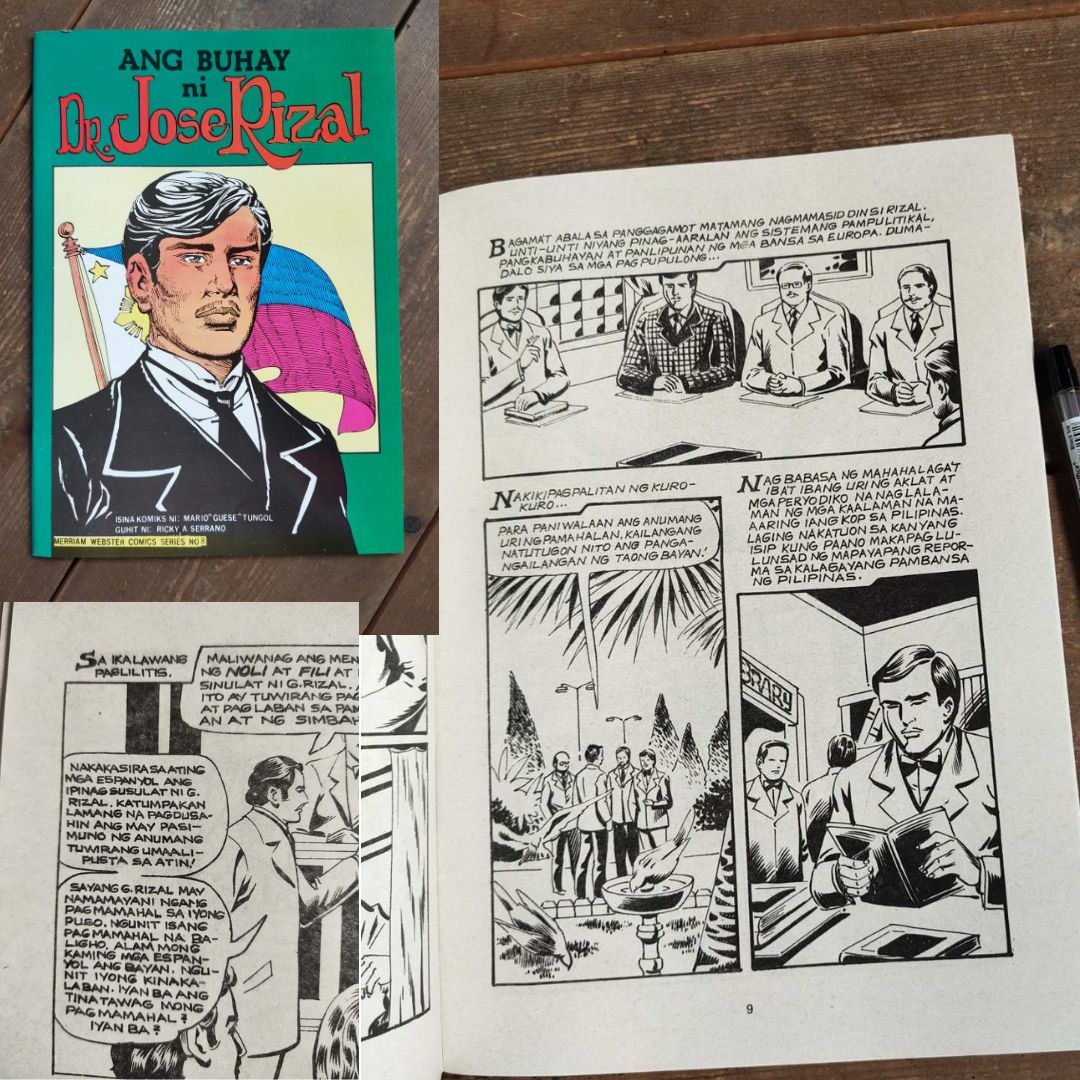 Tagalog Comics - Florante at Laura // Dr Jose Rizal // El Filibusterismo // Noli Me Tangere // ibong Adarna (newsprint)