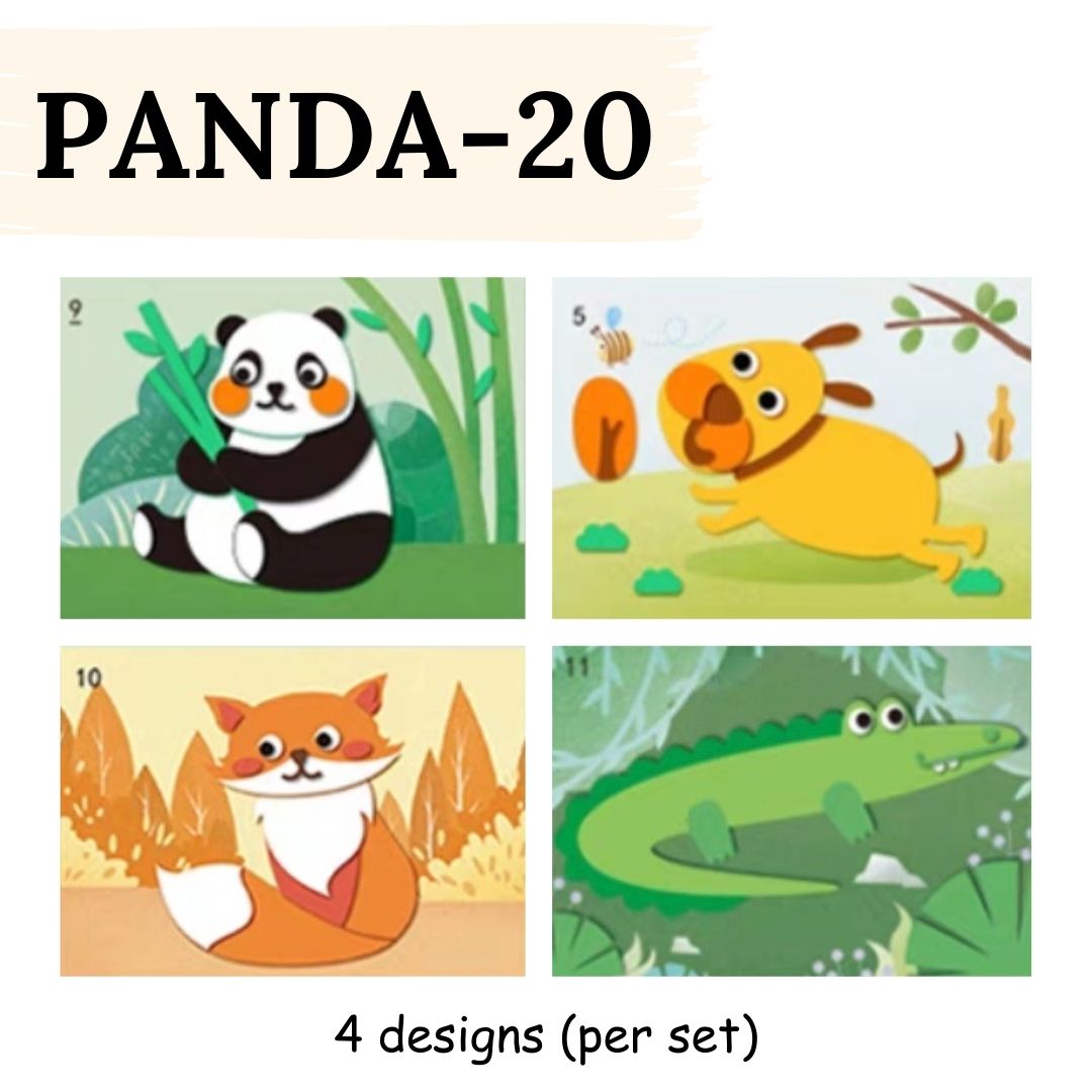 DIY Artwork Foam Stickers (Set of 4 designs)