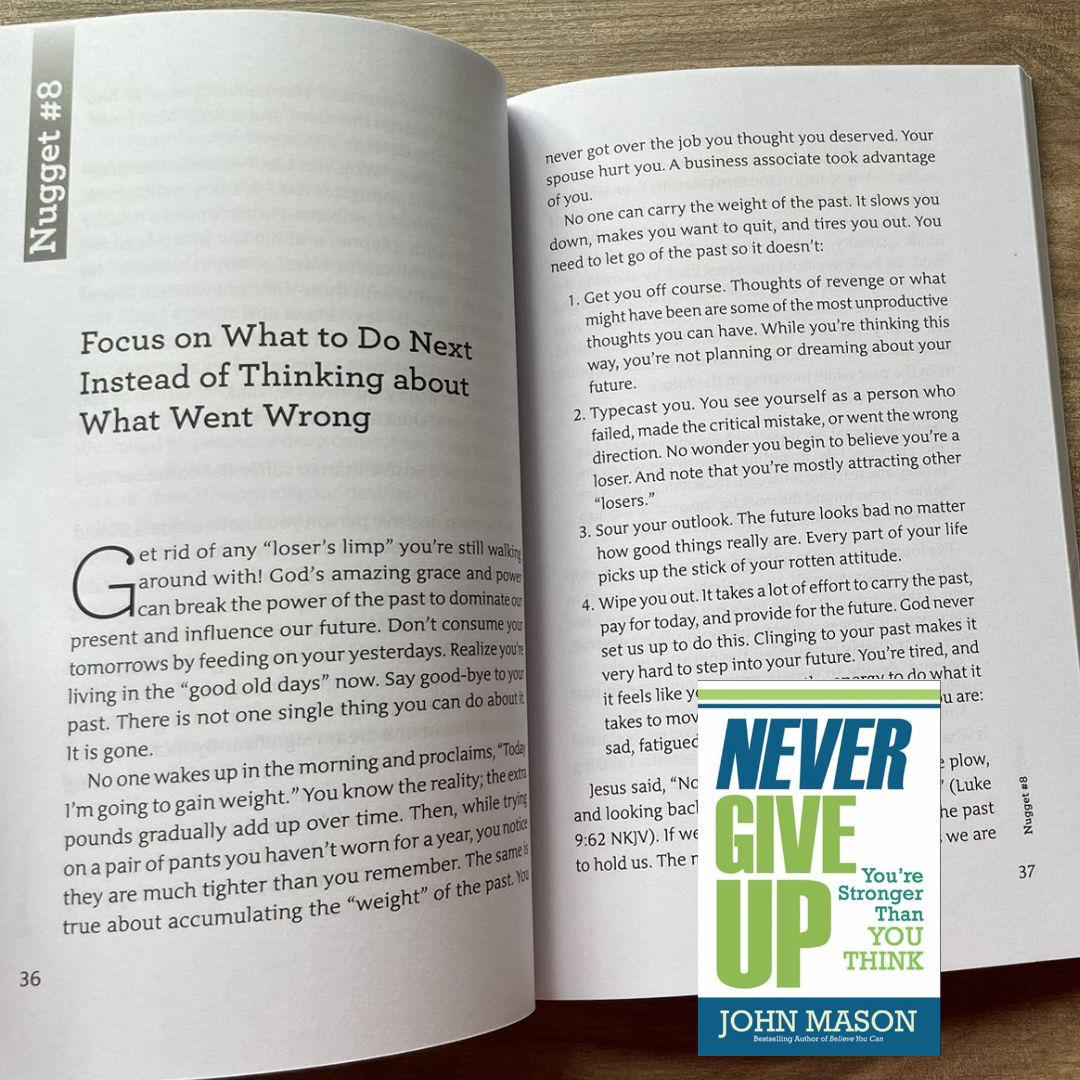 Never Give Up/ Be Uncommon/ Be Yourself/ Believe You Can/ The Power of You (by John Mason) (SINGLES) brand new softcover