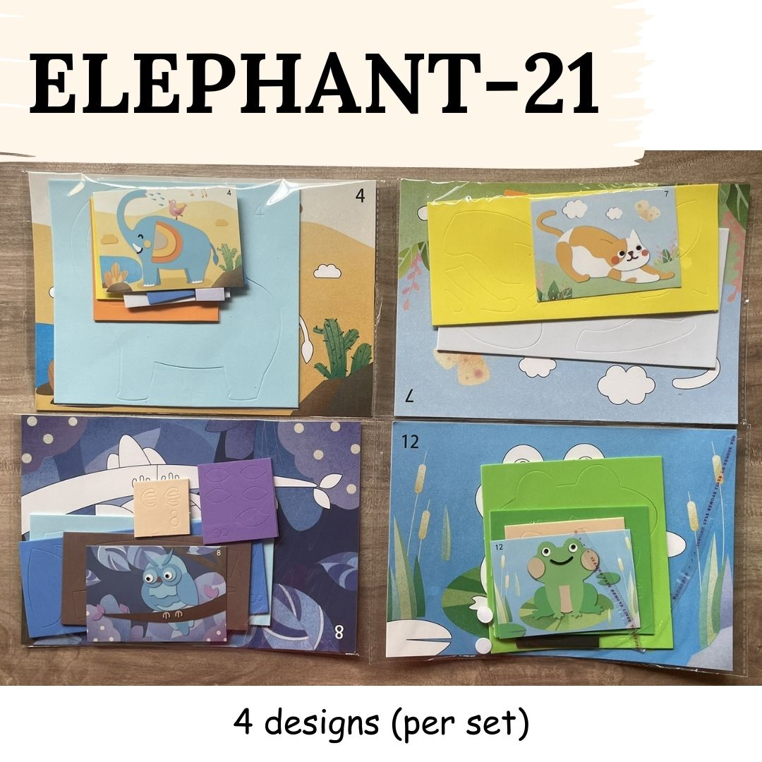 DIY Artwork Foam Stickers (Set of 4 designs)