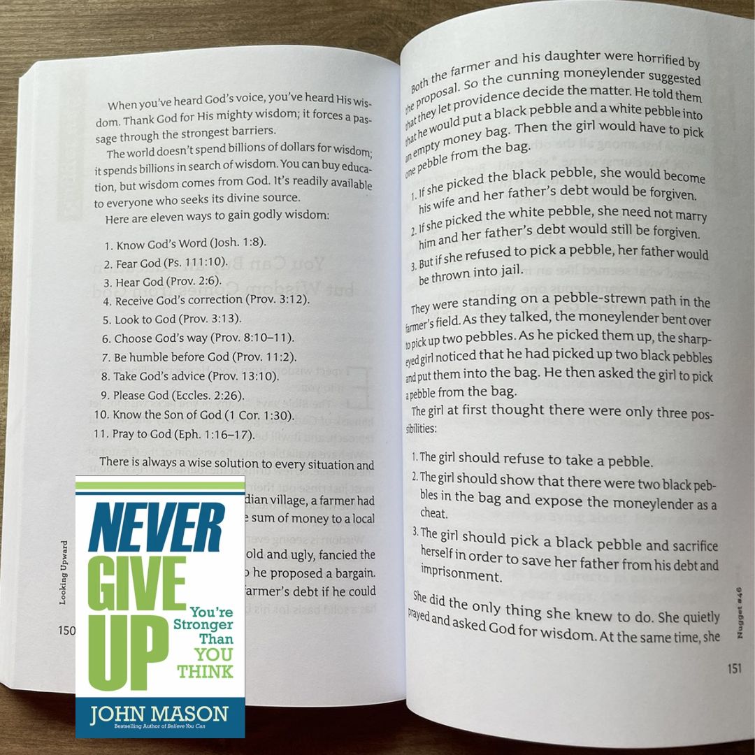 Never Give Up/ Be Uncommon/ Be Yourself/ Believe You Can/ The Power of You (by John Mason) (SINGLES) brand new softcover