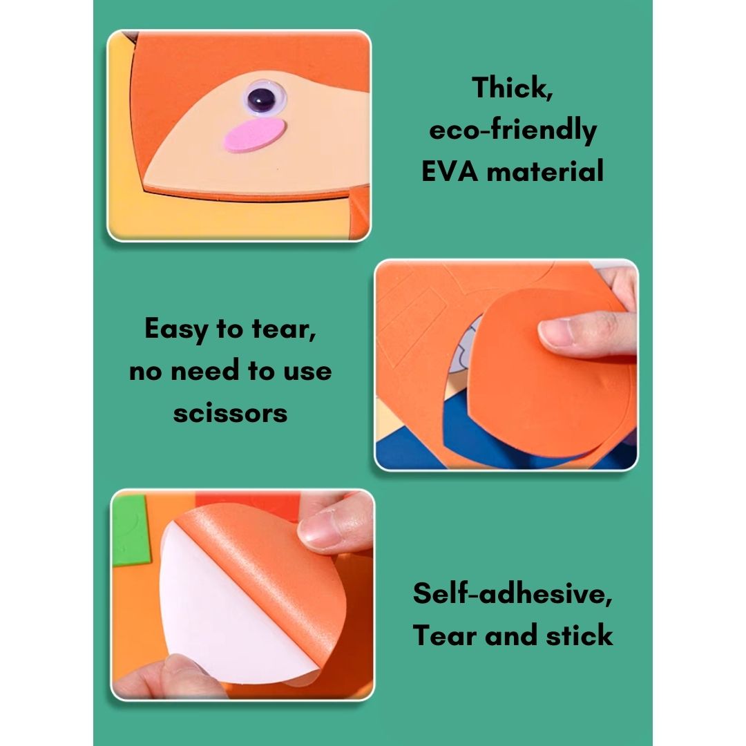 DIY Artwork Foam Stickers (Set of 4 designs)