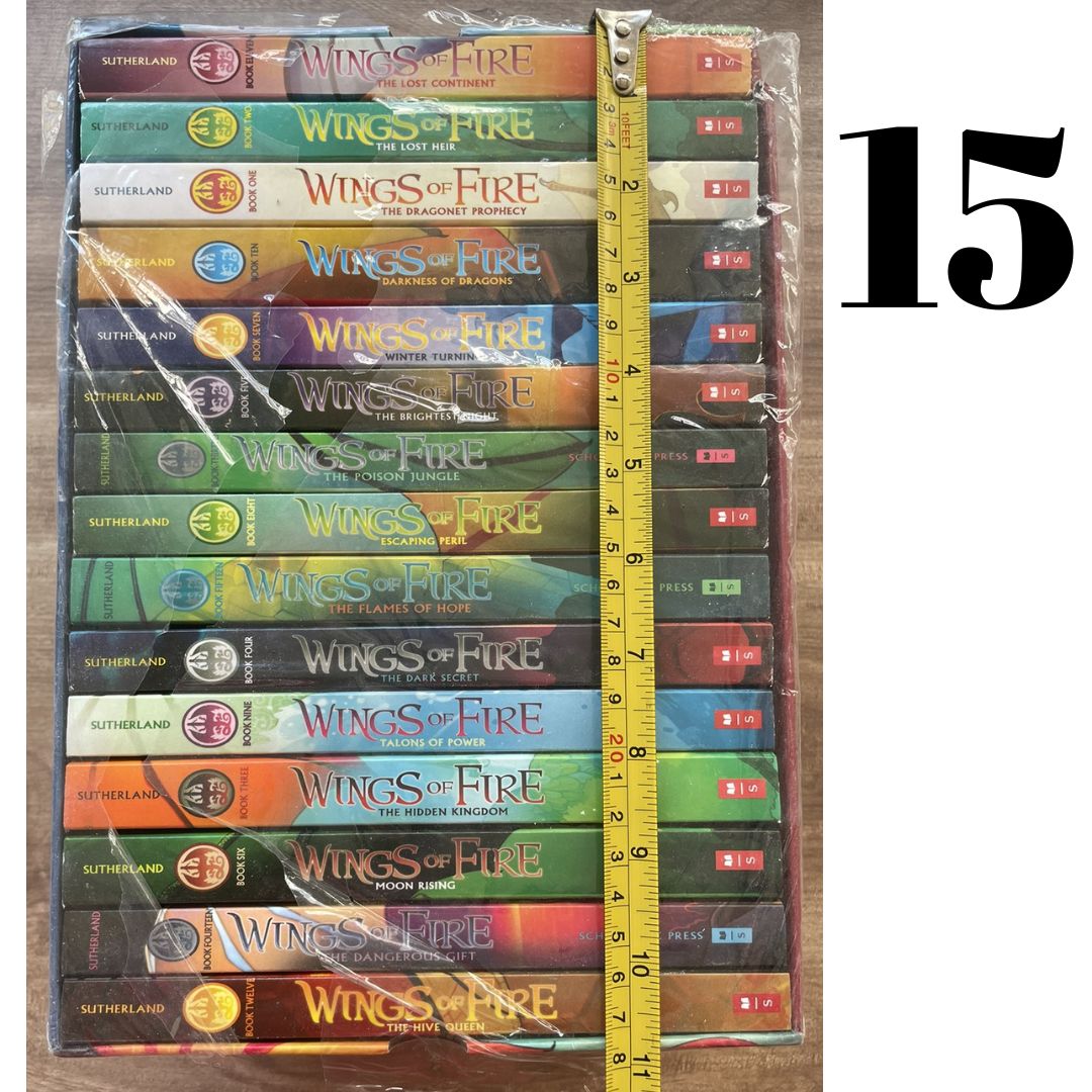 Wings of Fire Boxed Set (15 softcover books) Box with slight dents/folds