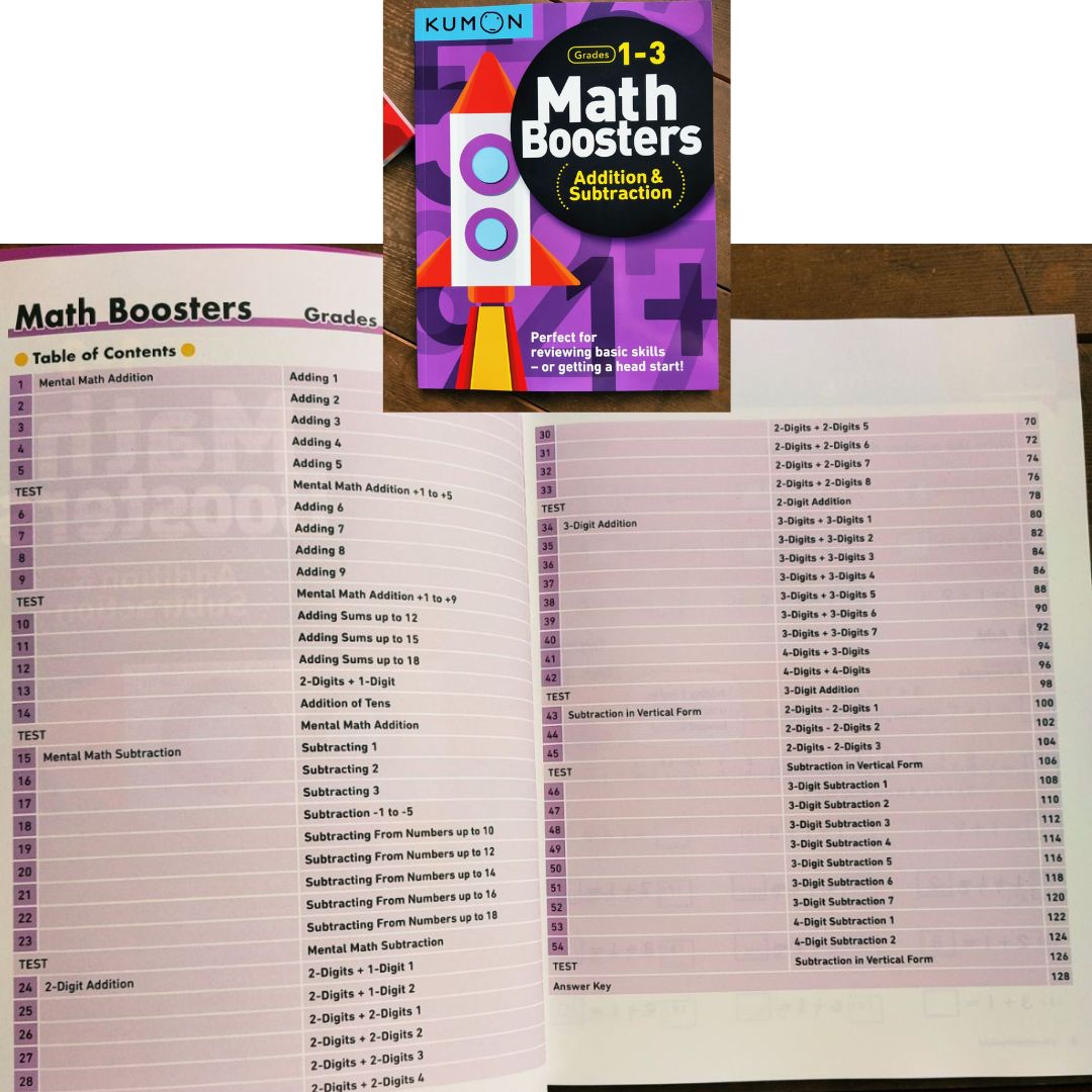 Kumon: Math Boosters (workbook) SINGLES