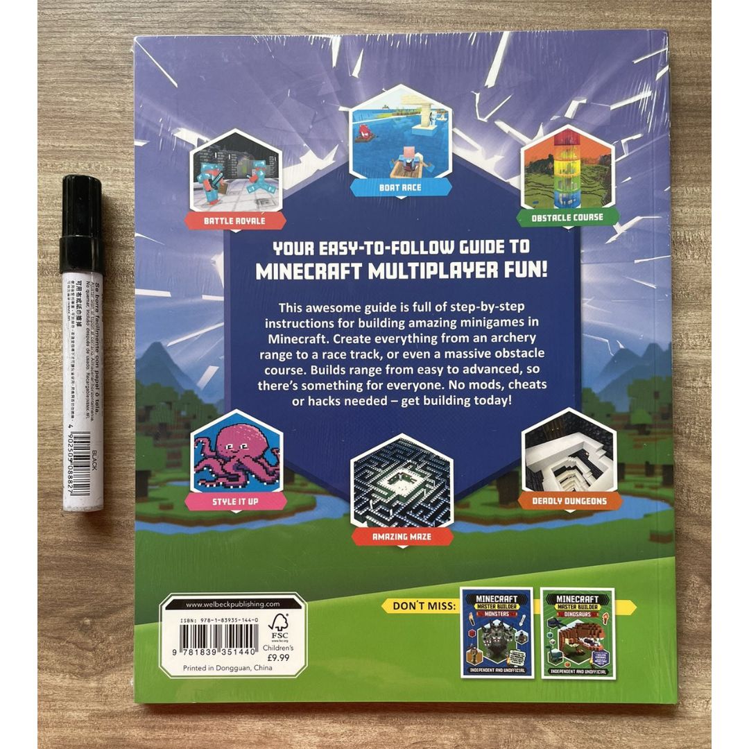 Minecraft Master Builder MINIGAMES // ANCIENT WONDERS (Independent & Unofficial) (SINGLES, brand new softcover)