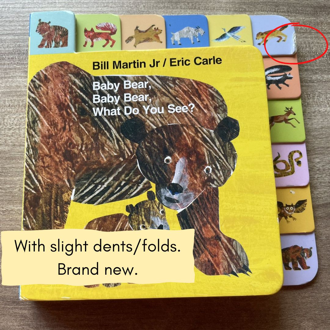 Mini Tab: Baby Bear, Baby Bear, What Do You See? (by Bill Martin Jr / Eric Carle) (Board Book) - brand new, with SLIGHT DENTS/FOLDS