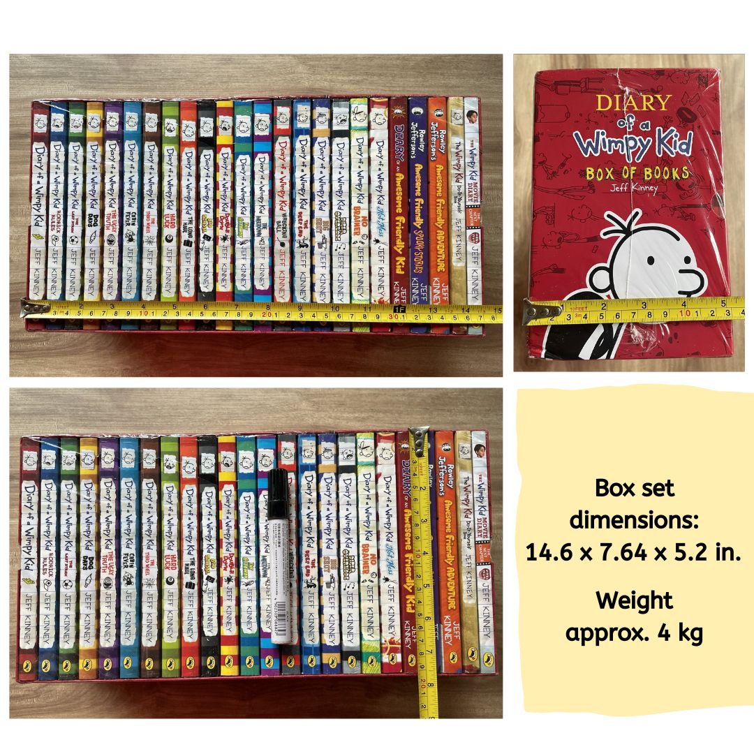 Wimpy Kid (set of 24 books) brand new softcover box set - BOX with SLIGHT DENTS, books no damage