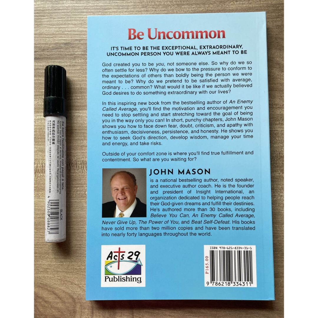 Never Give Up/ Be Uncommon/ Be Yourself/ Believe You Can/ The Power of You (by John Mason) (SINGLES) brand new softcover