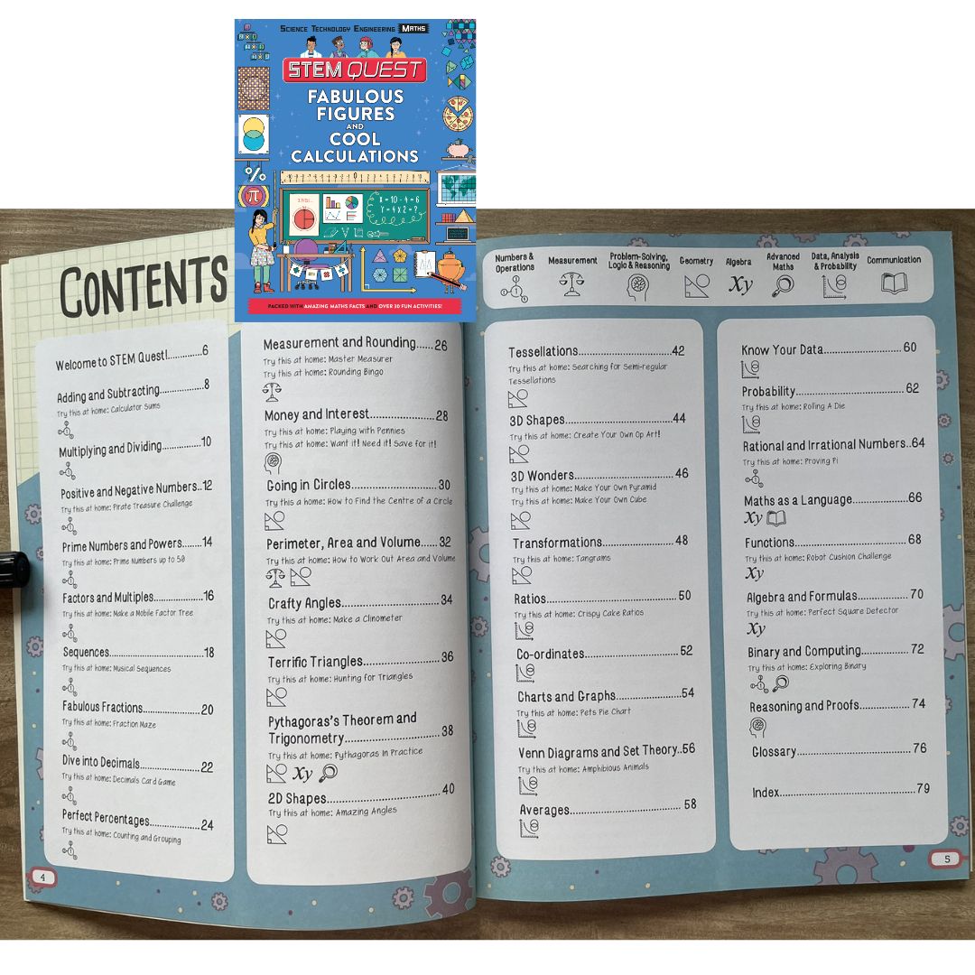 STEM QUEST: Fabulous Figures and Cool Calculations (SINGLES, softcover)