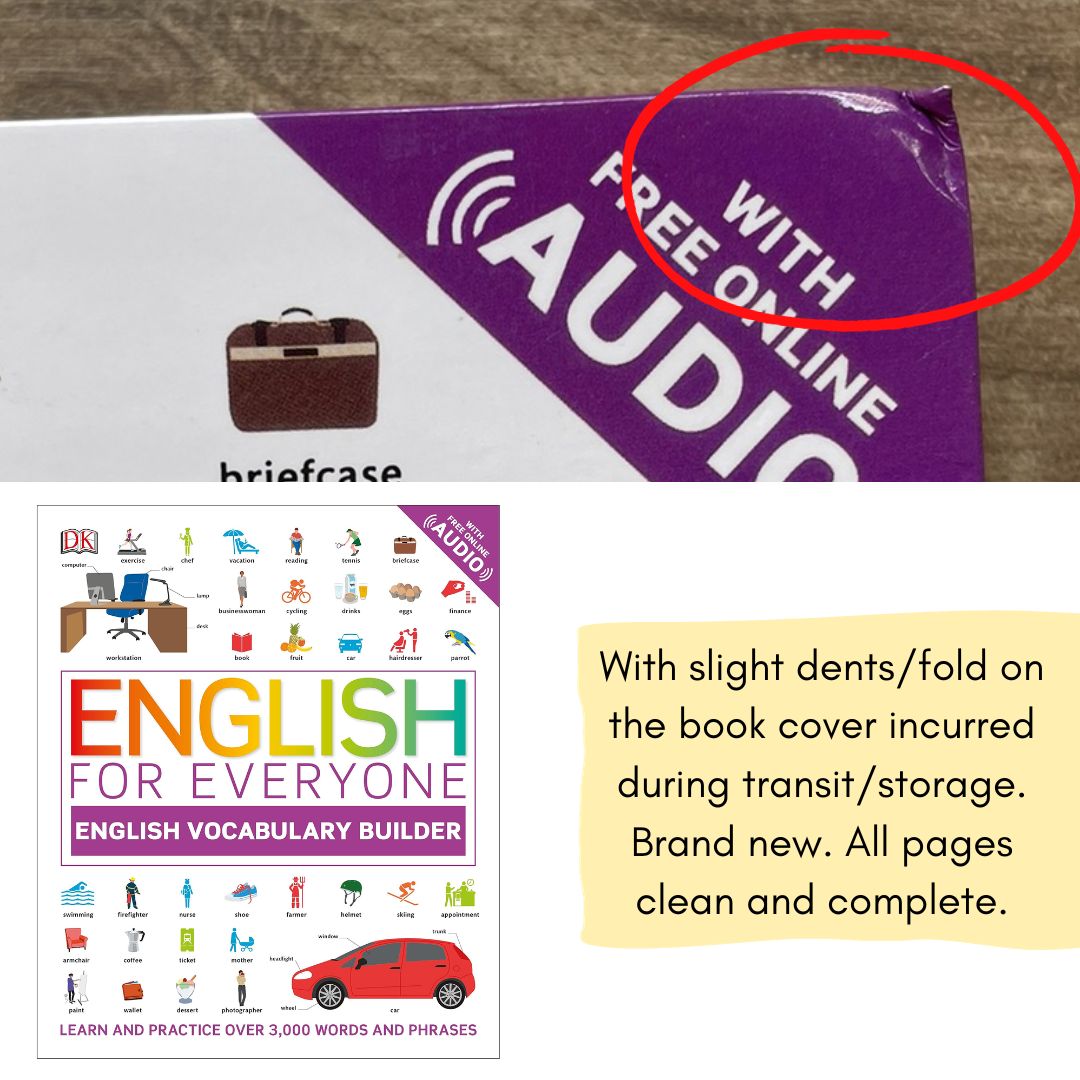 ENGLISH FOR EVERYONE English Vocabulary Builder (softcover) with slight folds on book cover