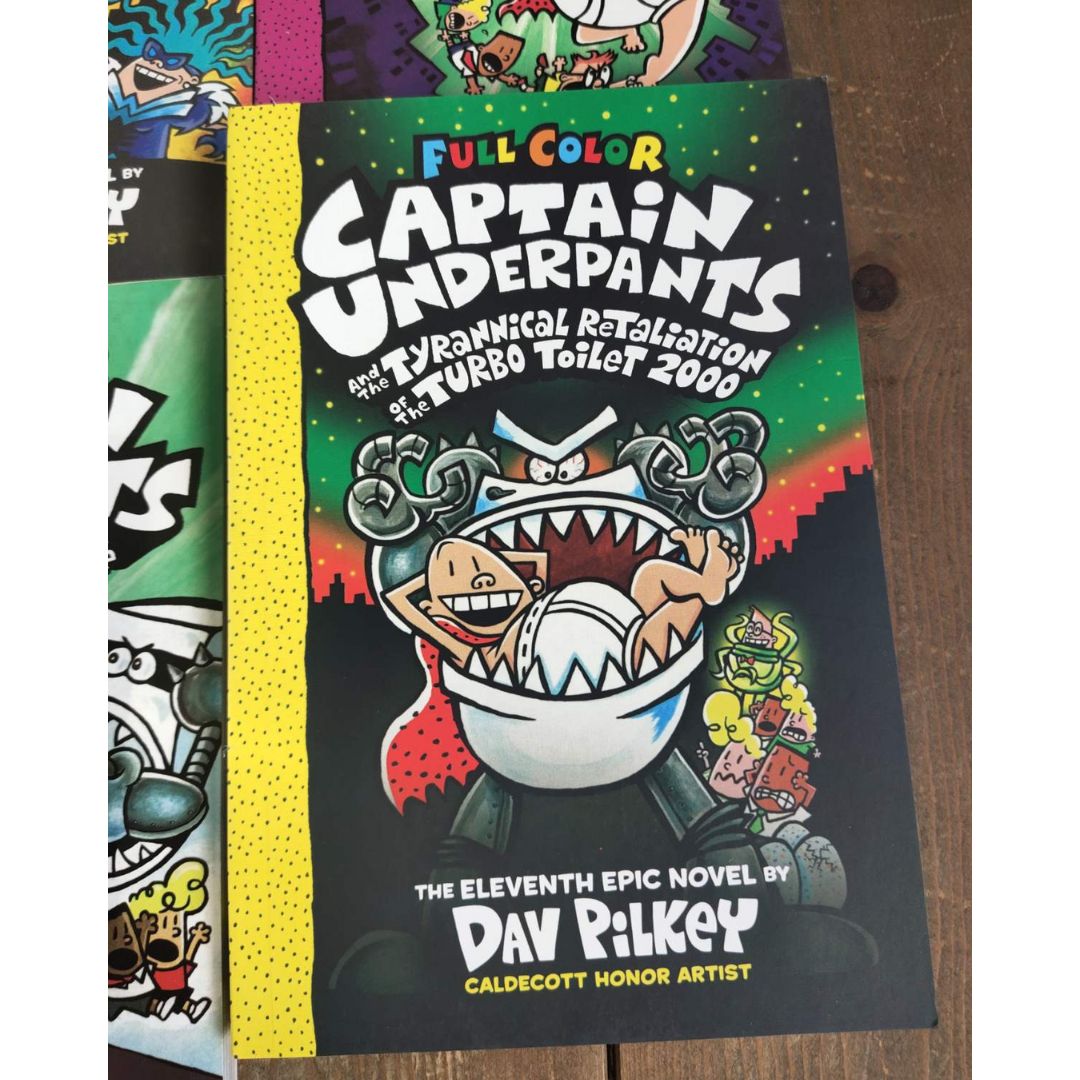 Captain Underpants COLORED (singles) brand new softcover