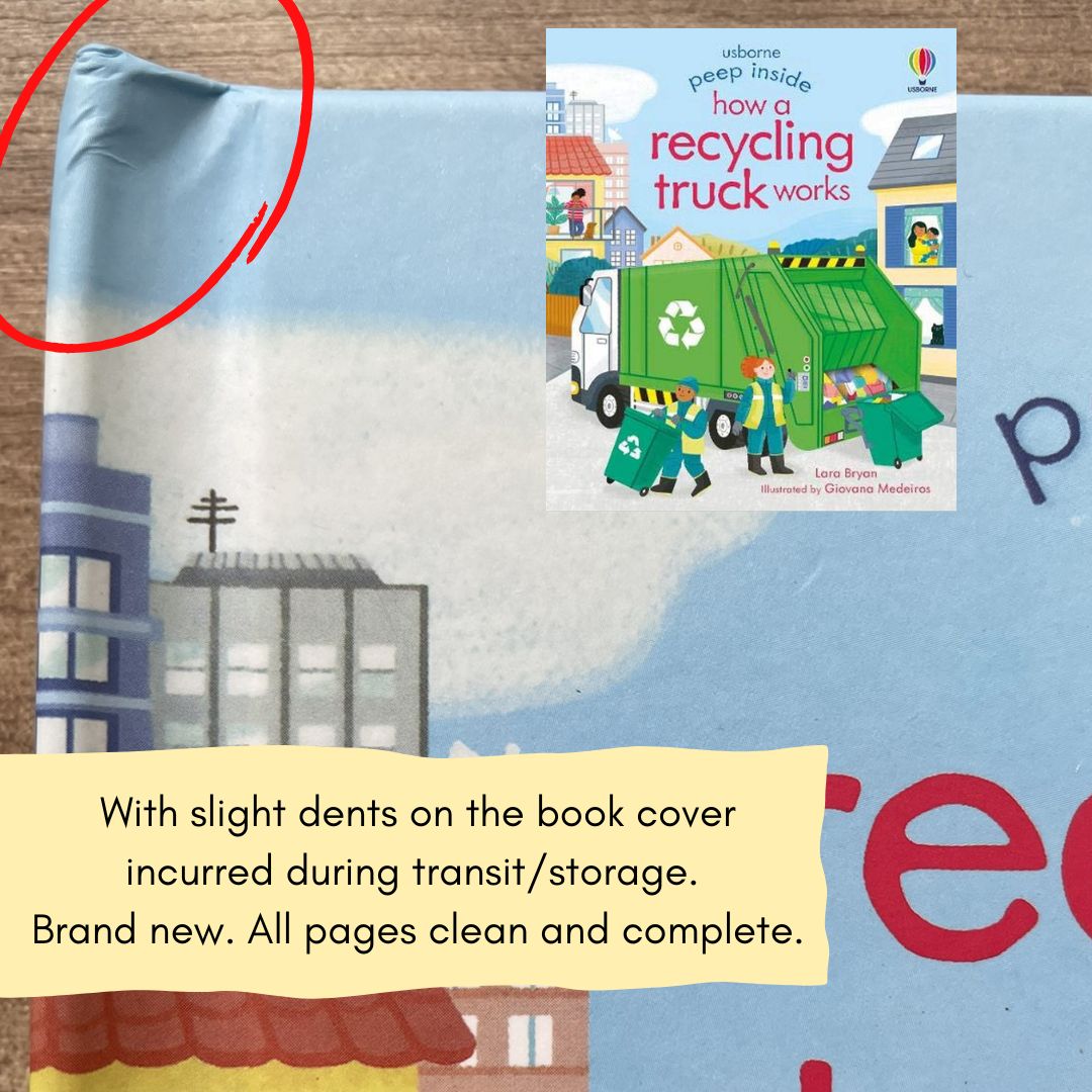 Usborne PEEP INSIDE How a Recycling Truck Works (board book)