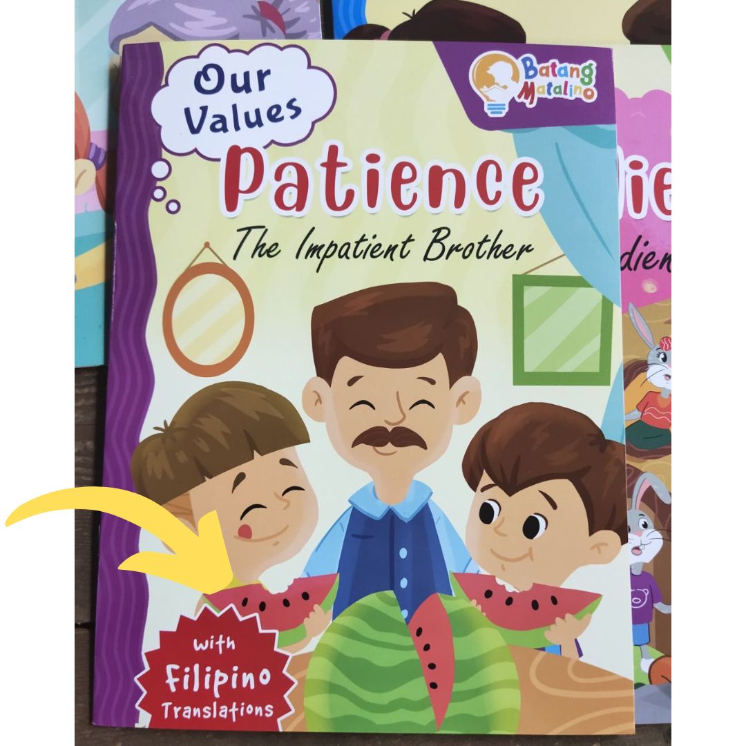 Batang Matalino OUR VALUES (4 books) brand new softcover, with Filipino translation