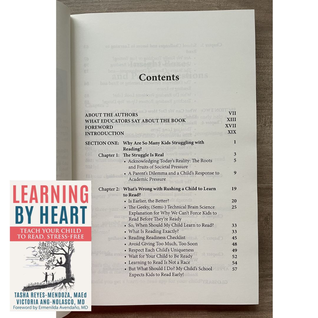 Learning by Heart: Teach Your Child to Read, Stress-Free (SOFTCOVER) (by Tasha Reyes-Mendoza, MAEd and Victoria Ang-Nolasco, MD)