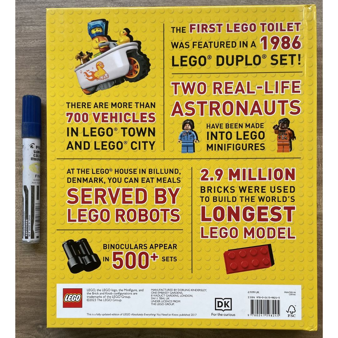 DK The Big Book of LEGO Facts (brand new hardcover, with slight dents on the book cover)